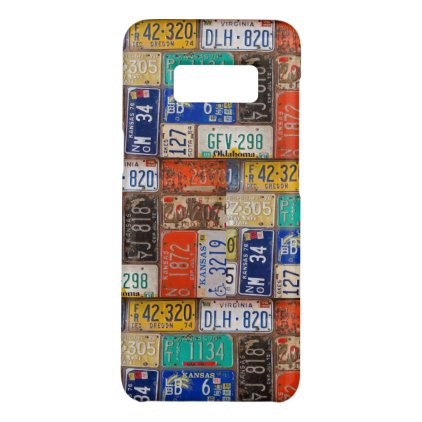 retro rusty license plates Case-Mate samsung galaxy s8 case