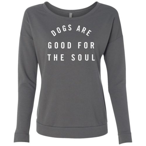 Dogs Are Good Ladies’ Scoop Neck Sweatshirt
