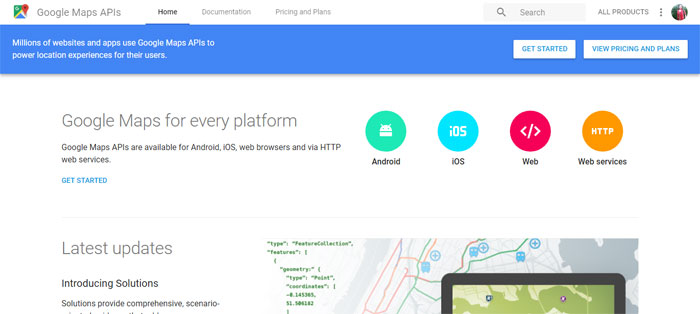 Google-Maps Maps APIs To Use In Your Projects