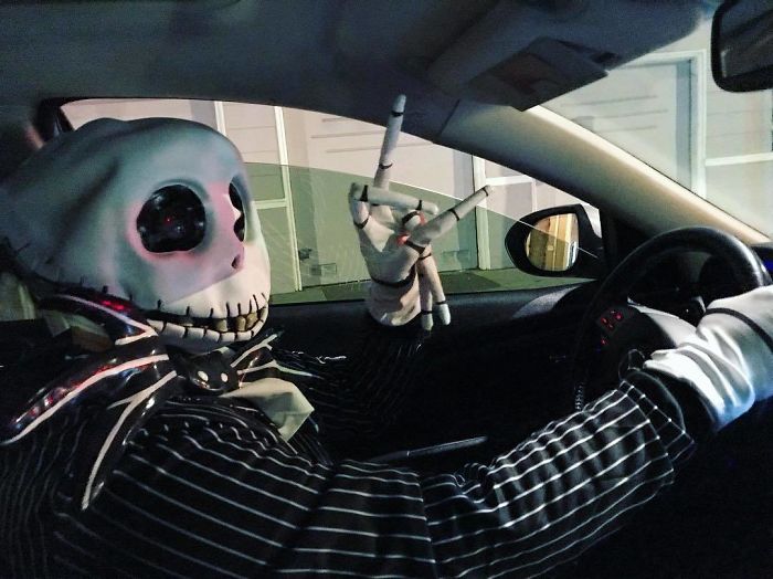 My Uber Driver Was Dressed For Halloween!