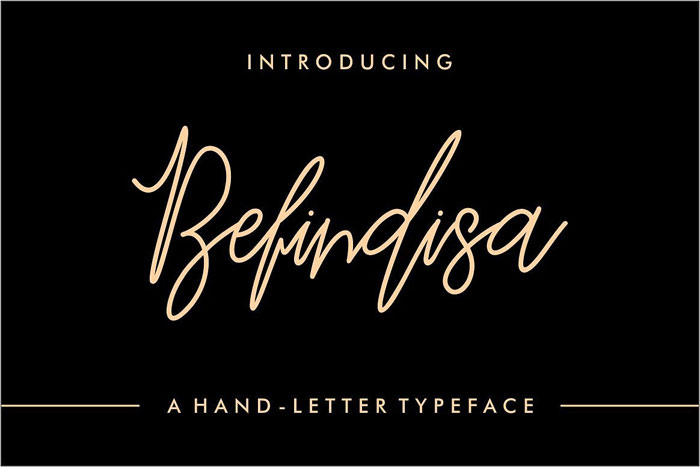 Befindisa Signature Font Examples: Pick The Best Autograph Font