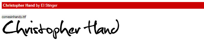Christopher-Hand Signature Font Examples: Pick The Best Autograph Font