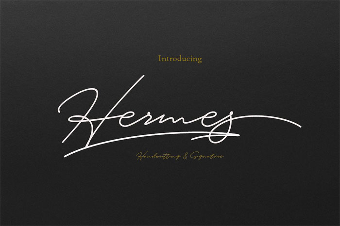 Hermes Signature Font Examples: Pick The Best Autograph Font