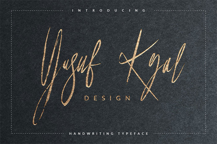 Yusuf-Kral-Artistica-Font Signature Font Examples: Pick The Best Autograph Font