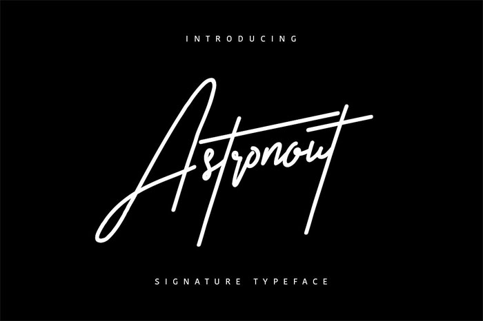 Astronout-Signature Signature Font Examples: Pick The Best Autograph Font