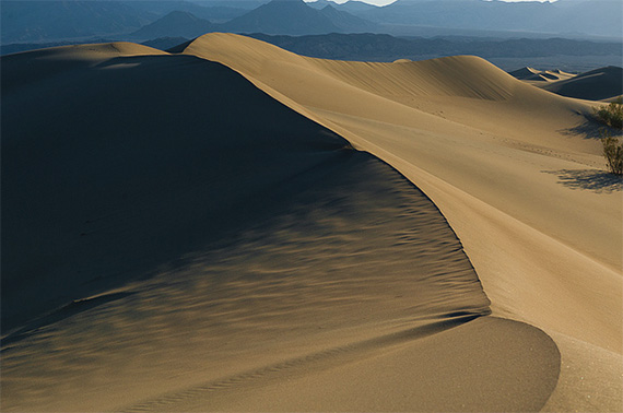 sand dunes at sunrise