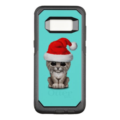 Cute Lynx Cub Wearing a Santa Hat OtterBox Commuter Samsung Galaxy S8 Case