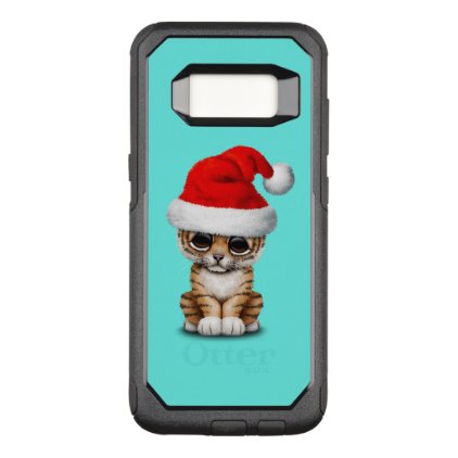 Cute Tiger Cub Wearing a Santa Hat OtterBox Commuter Samsung Galaxy S8 Case