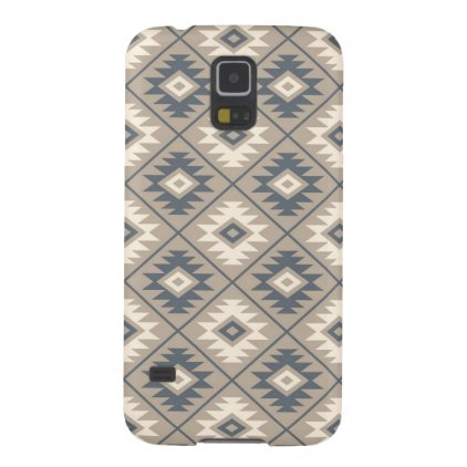 Aztec Symbol Stylized Pattern Blue Cream Sand Case For Galaxy S5