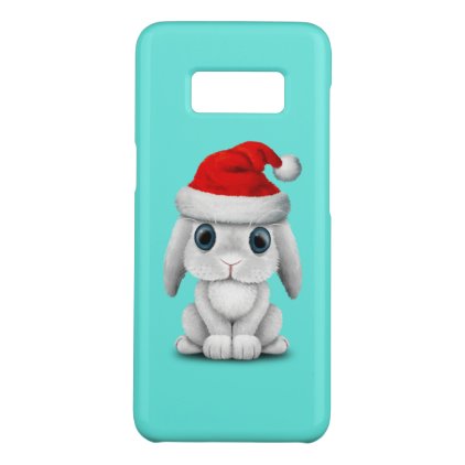 White Baby Bunny Wearing a Santa Hat Case-Mate Samsung Galaxy S8 Case