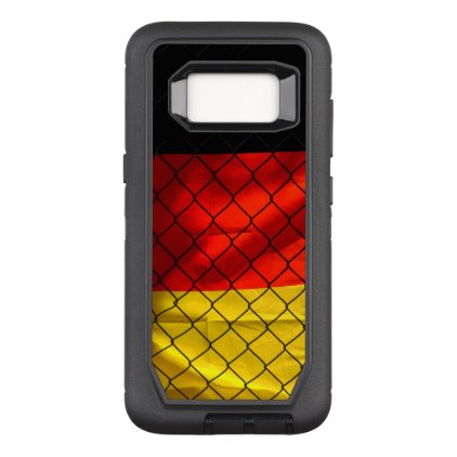 German Flag behind Chain Link Fence OtterBox Defender Samsung Galaxy S8 Case