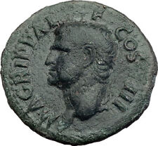 Marcus Vipsanius Agrippa Augustus General Ancient Roman Coin by CALIGULA i64870