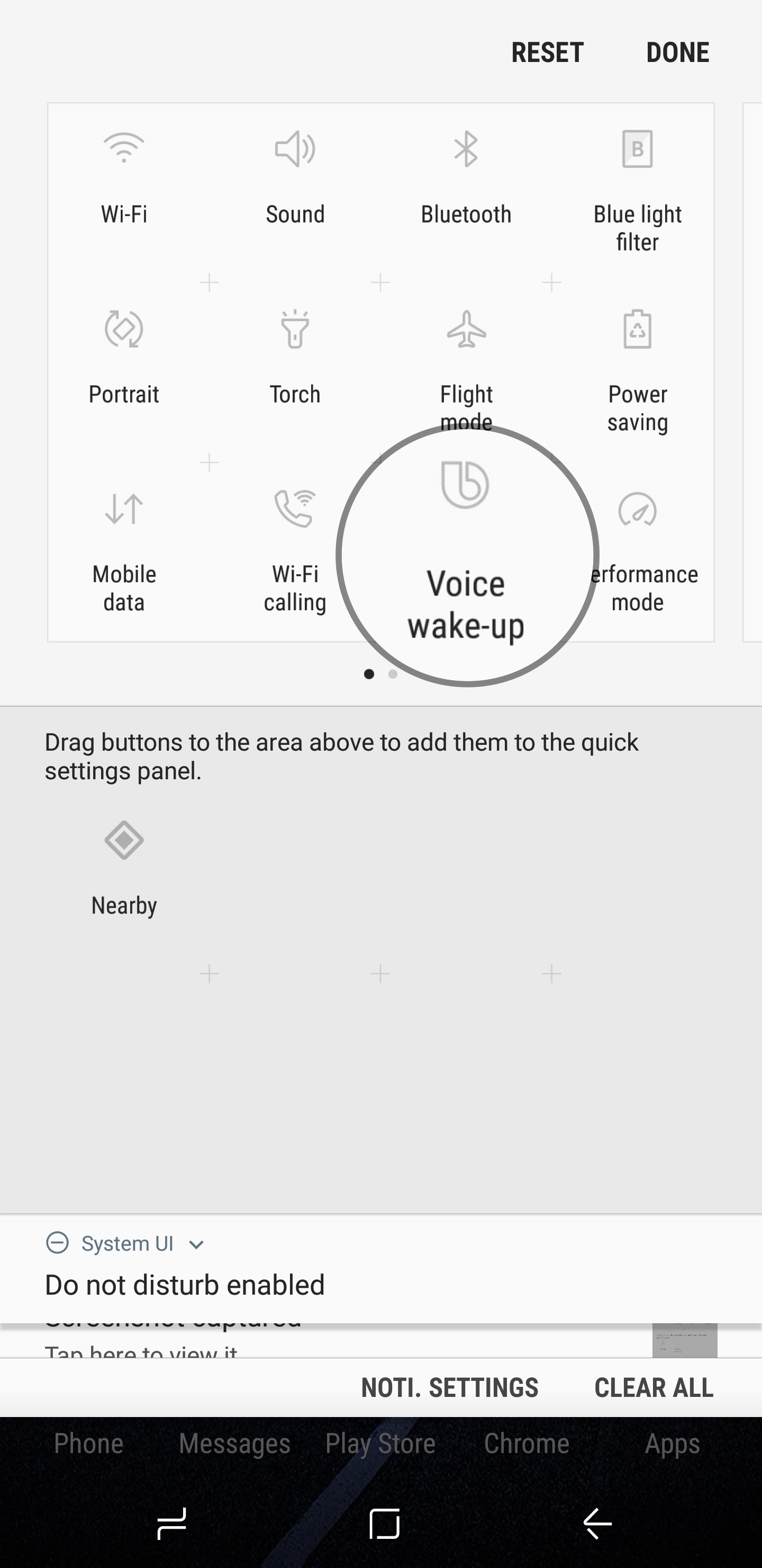 Bixby Tip: Enable or disable Bixby’s voice wake-up feature with its quick toggle