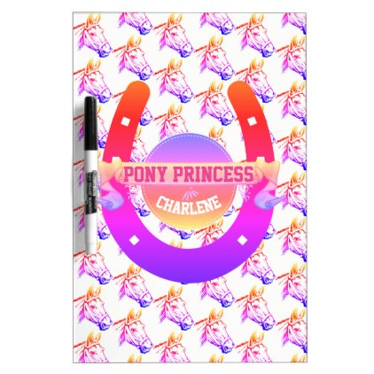 Pony Princess Dry Erase Board