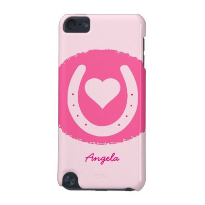 pink Horseshoe and Heart iPod Touch 5G Cover