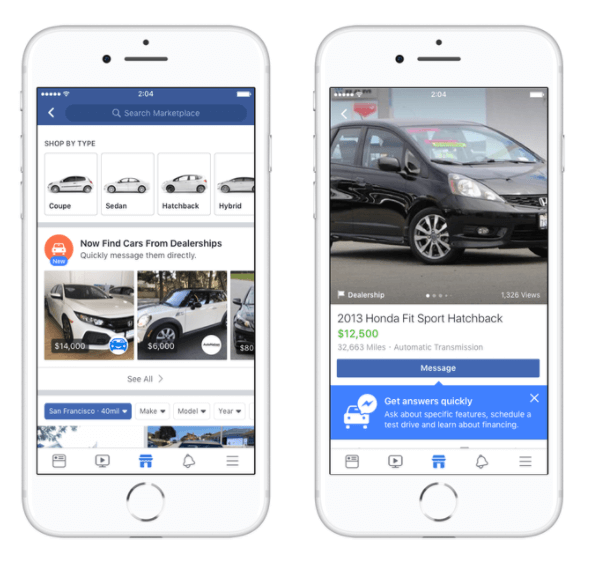 Facebook Marketplace is partnering with auto industry leaders Edmunds, Cars.com, Auction123, and more to make car buying easier for shoppers in the U.S.