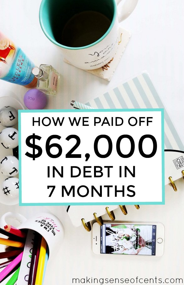Are you interested in paying down debt? Here's how this couple paid off $62,000 in debt in just 7 months! Yes, it is possible to do this!