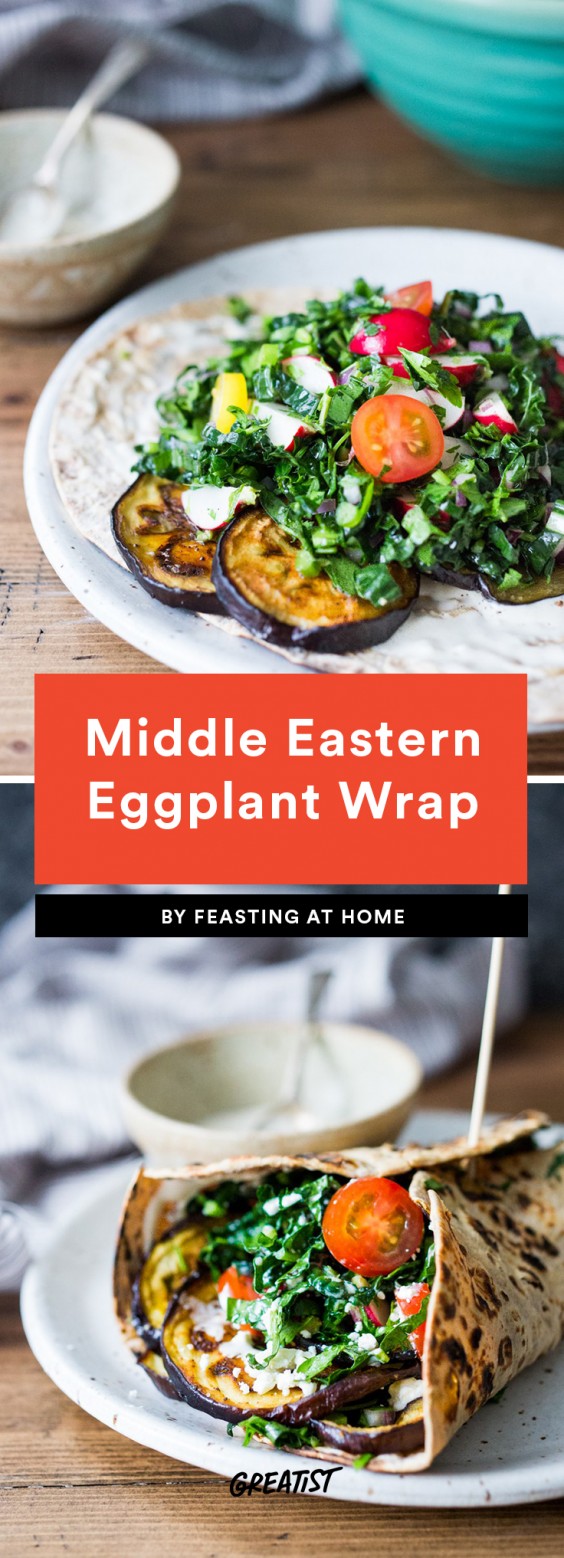 Middle Eastern Eggplant Wrap