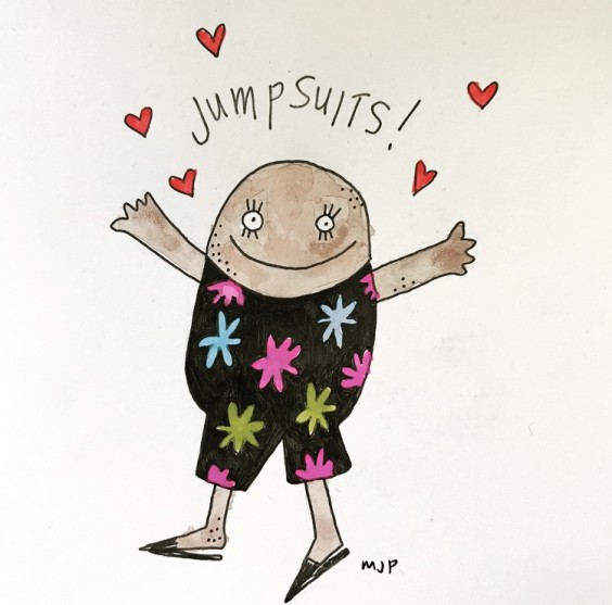A potato wearing a jumpsuit that it clearly loves