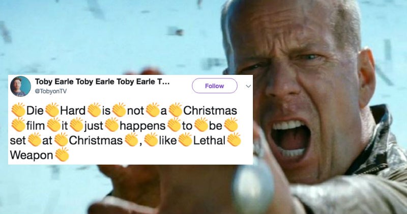 People on Twitter are in a fierce debate over whether or not Die Hard is a Christmas movie.