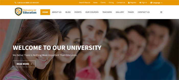 University-of-Education WordPress Themes for Schools, Colleges, Kindergartens and more