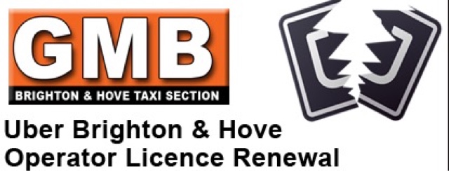 Letter To Taxi Leaks : Uber Breach Of Data : Andrew Peters Secretary GMB Brighton & Hove Taxi Section