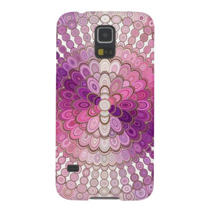 Pink and Purple Mandala Flower Case For Galaxy S5
