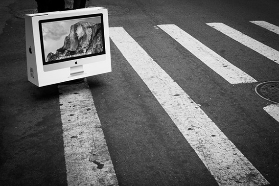 black and white photo new york