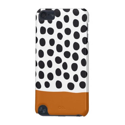 Classy Handpainted Polka Dots with Autumn Maple iPod Touch (5th Generation) Case