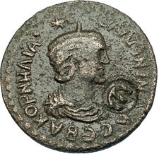 SALONINA 253AD Side Pamphylia Authentic Ancient Roman Coin w COUNTERMARK i65829