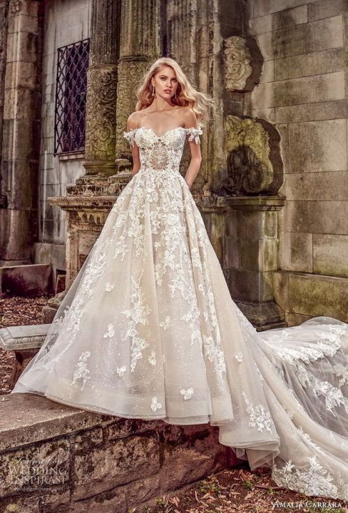 (via Amalia Carrara Spring 2018 Wedding Dresses | Wedding...