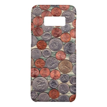Coins and currency phone case