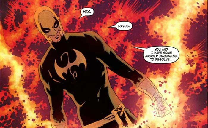 traje de Iron Fist para la serie de Marvel y Netflix