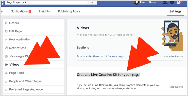 Facebook Live Creative Kit for page