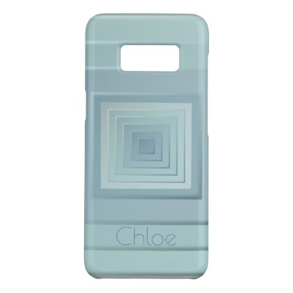 Classy Geometric Squares (light blues) Case-Mate Samsung Galaxy S8 Case