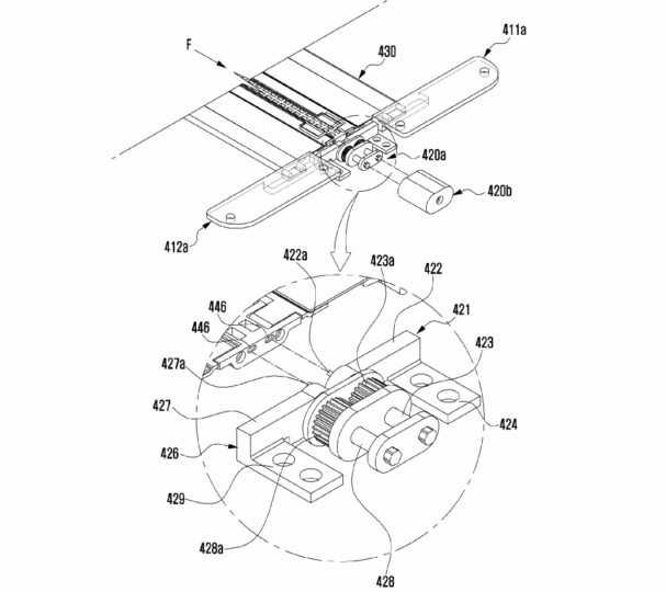 Samsung Patent Application For Device With Flexible Display And Hinge - 08