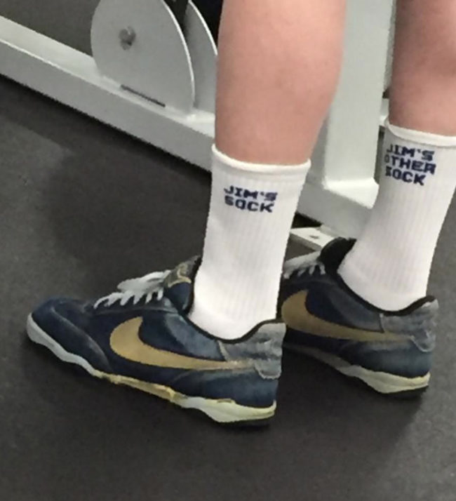 Jim's socks