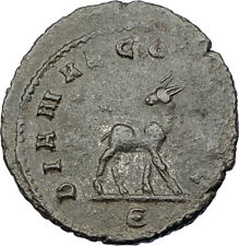 GALLIENUS son of Valerian I 267AD Authentic Ancient Roman Coin DEER i65644