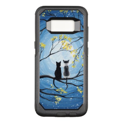 Whimsical Moon with Cats OtterBox Commuter Samsung Galaxy S8 Case