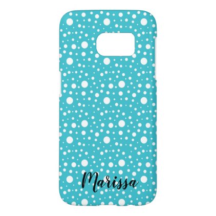 Personalized Blue Snow Samsung Galaxy S7 Case
