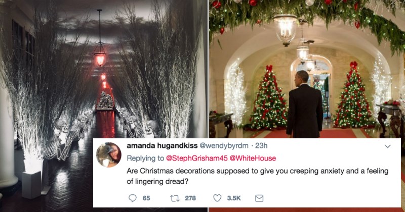Melania Trump is Getting Mercilessly Trolled On Twitter For Her Post-Apocalyptic Taste In Christmas Decorations