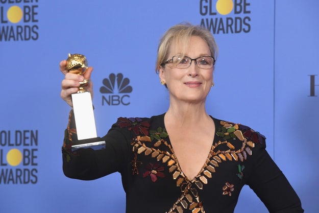 On Sunday night, Meryl Streep was awarded the Cecil B. DeMille Award at the Golden Globes.