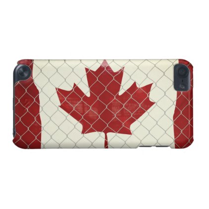 Canadian Flag. Chain Link Fence. Rustic. Cool. iPod Touch (5th Generation) Case