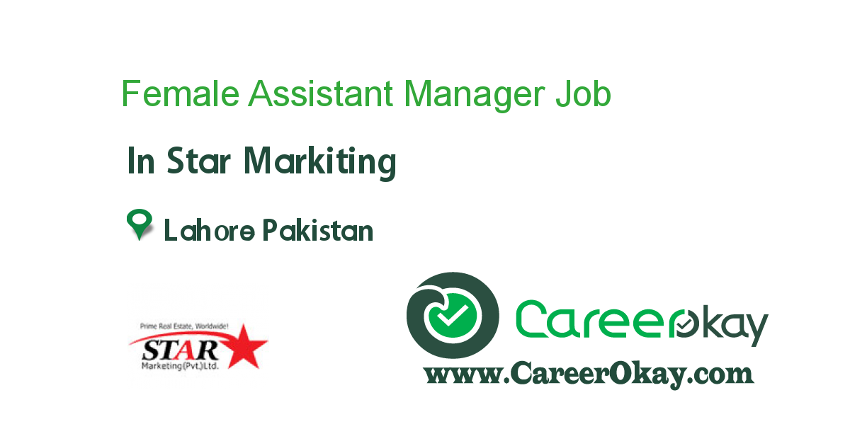 Female Assistant Manager