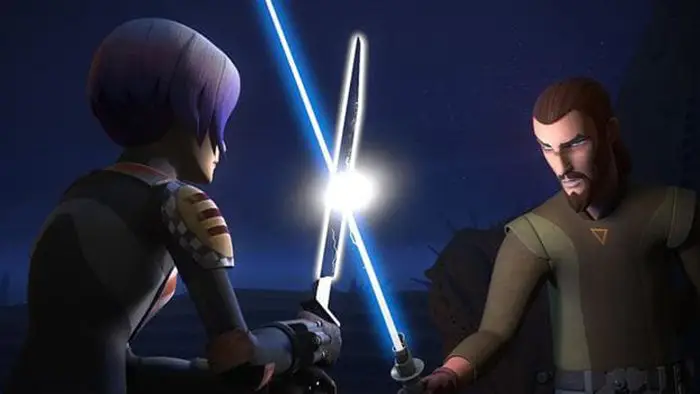 Sabine y Kanan en 'Star Wars Rebels'