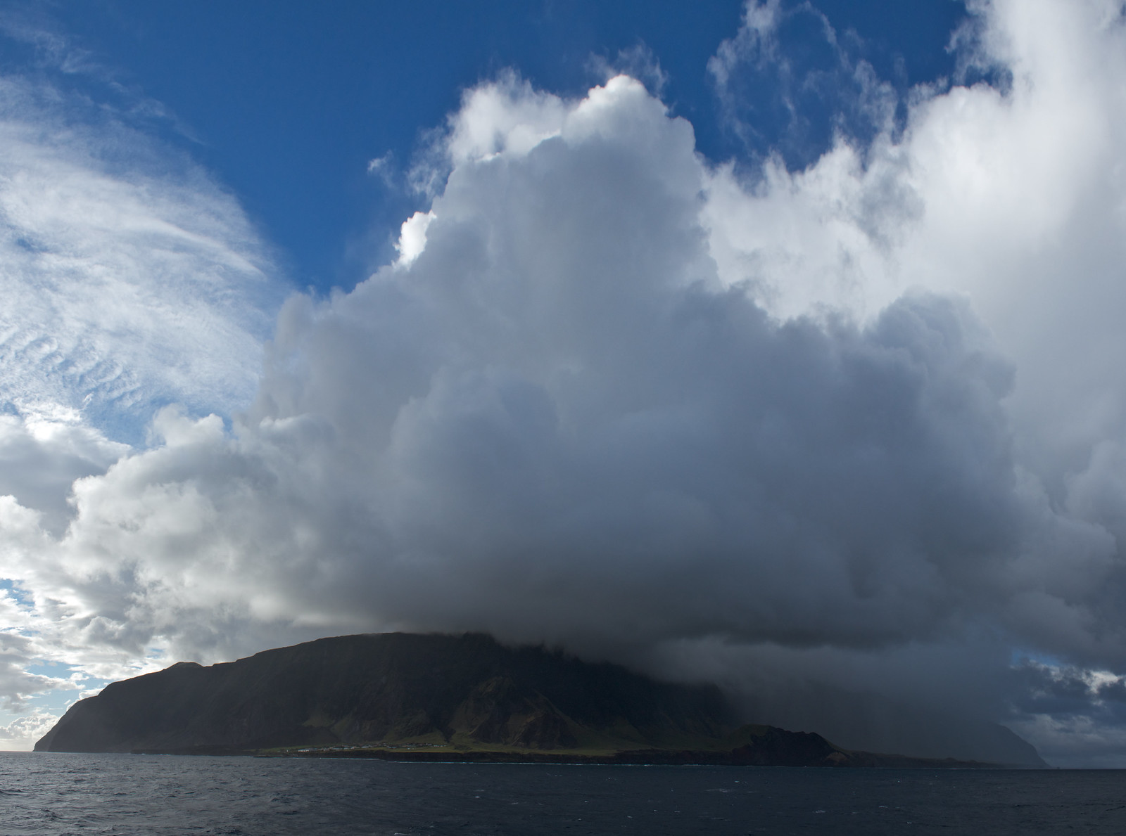 Storm clouds gather over Tristan da Cunha