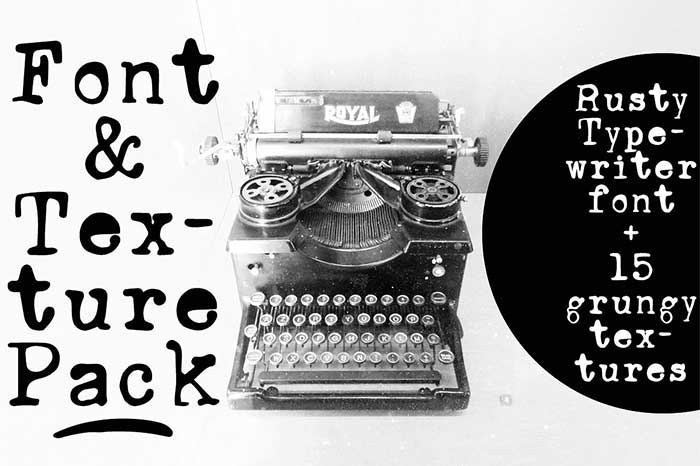 Font-Textures-Pack-1 Typewriter Fonts You Need To Create Classic Designs