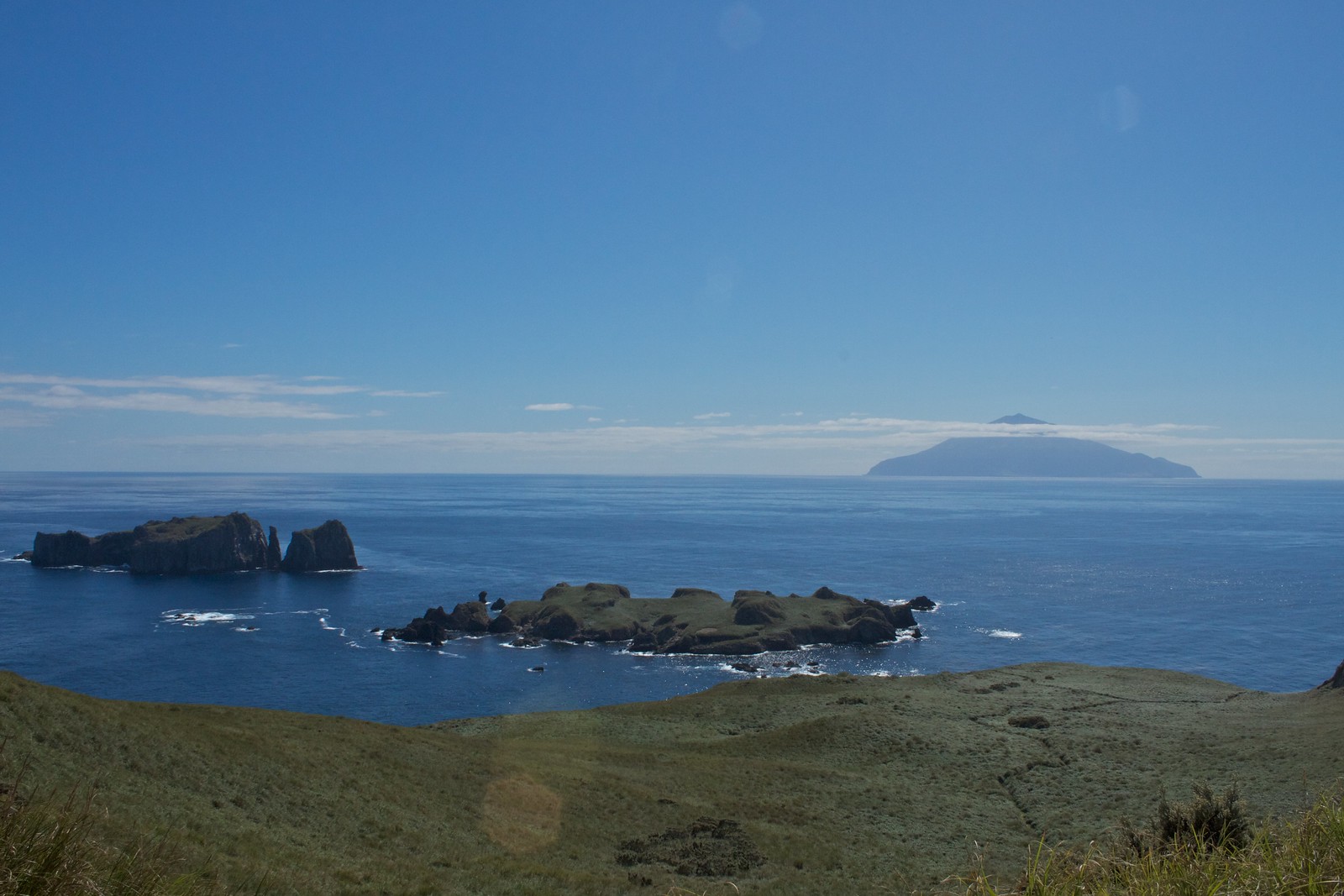 View of Tristan da Cunha from Nightingale Island
