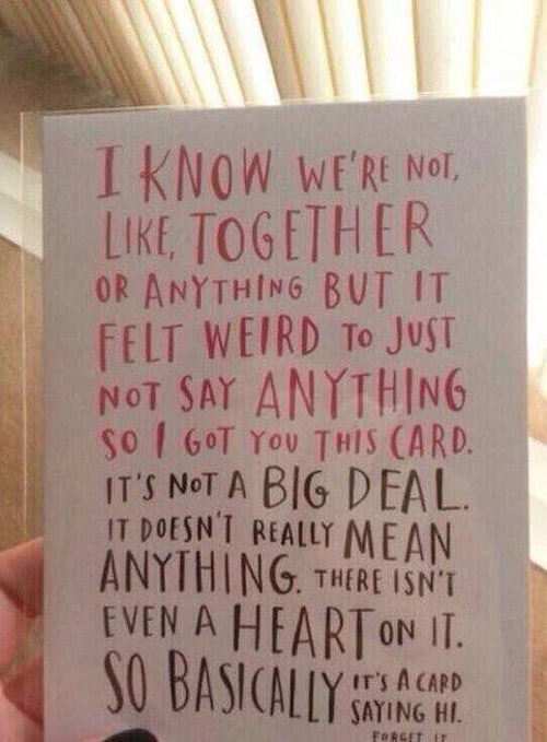 Valentines card that sums up the new generation of teens