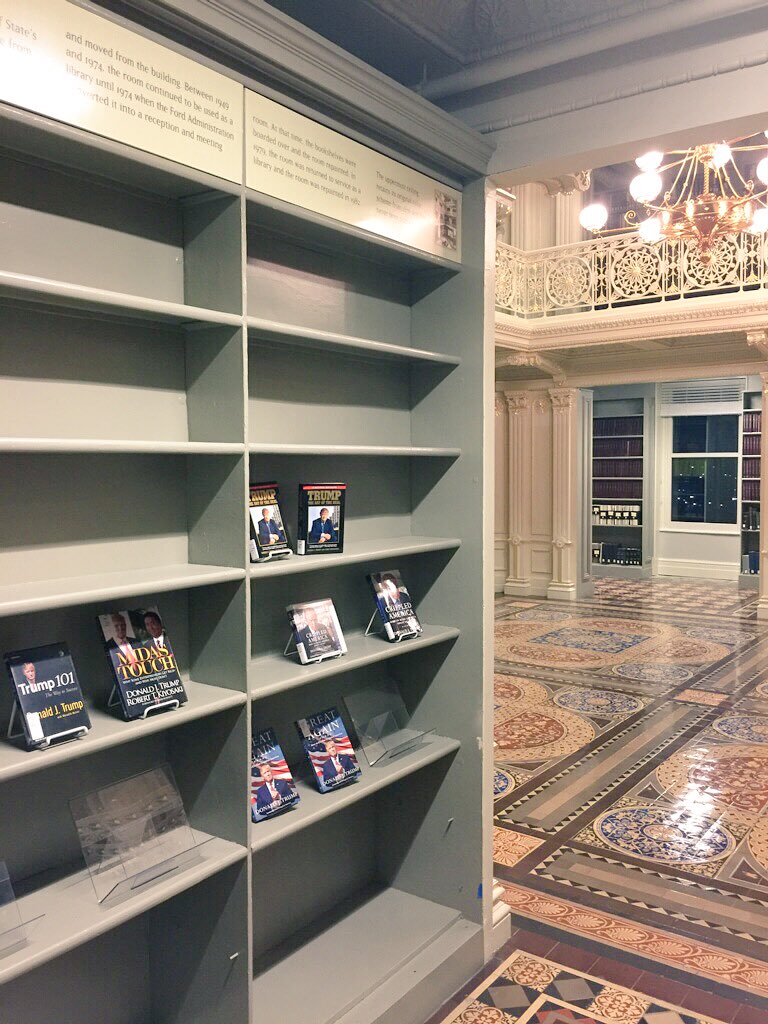 Trump's bookcase, Old State Department Library